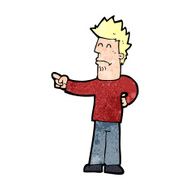 Cartoon Man Pointing N266