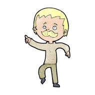 cartoon man with mustache pointing N37