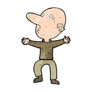 cartoon worried middle aged man N13