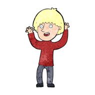 cartoon happy boy laughing N39