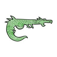 cartoon medieval dragon N11