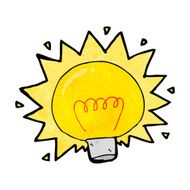cartoon electric light bulb N30