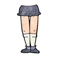 cartoon female legs N58