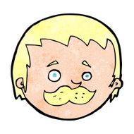 Cartoon Man With Mustache N132