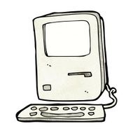 cartoon old computer N56