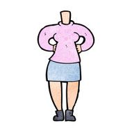 cartoon female body (add photos or mix and match cartoons) N303