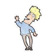 cartoon happy man N623