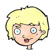 cartoon confused woman N142