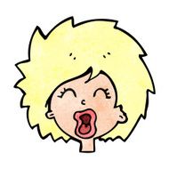 Cartoon Woman Screaming N18