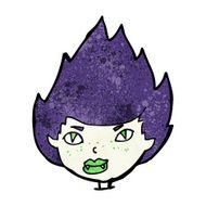 cartoon vampire head N48