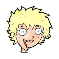 cartoon crazy excited woman N24