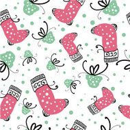 Christmas doodle seamless pattern N2