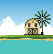 Barn near border crossings