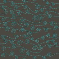 Vector seamless wave hand-drawn pattern waves background