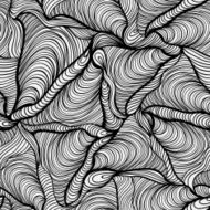 colorful seamless abstract hand-drawn pattern waves background N7