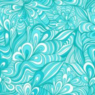 colorful seamless abstract hand-drawn pattern waves background N12