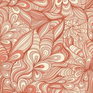 colorful seamless abstract hand-drawn pattern waves background N13