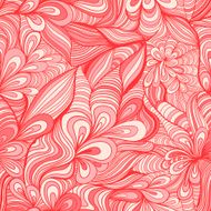 colorful seamless abstract hand-drawn pattern waves background N14