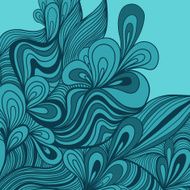 colorful seamless abstract hand-drawn pattern waves background N16