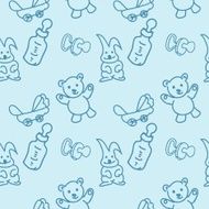 Baby Toys Seamless Pattern N4