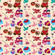 seamless Valentine&#039;s Day pattern N4