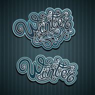 Winter hand lettering N3