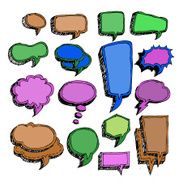 bubble speech themes idea design N18