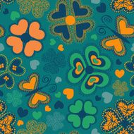 Seamless pattern of flowers N6