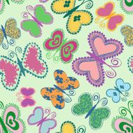 Seamless patter of butterflies