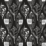 Leaves Abstract Seamless Pattern