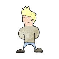 cartoon happy man N626