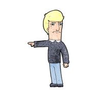 Cartoon Man Pointing N267