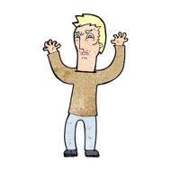 cartoon angry man N139