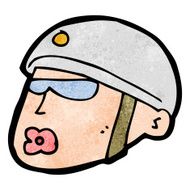 cartoon policeman head N13