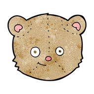 cartoon teddy bear head N17