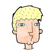 cartoon curious man N91