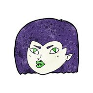 cartoon vampire face N50