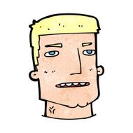 cartoon male head N13
