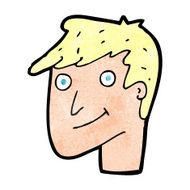 cartoon happy man N628