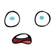 Shocked Cartoon Face N10