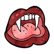 Cartoon Vampire Lips N42