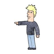 Cartoon Man Pointing N268