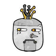 cartoon robot head N100