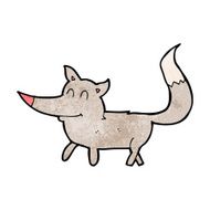 cartoon little wolf N115