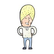 cartoon happy man N629