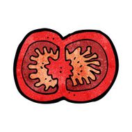 cartoon sliced tomato N9
