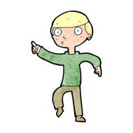 Cartoon Boy Pointing N40
