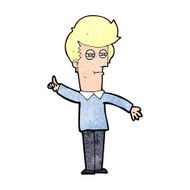 cartoon man narrowing eyes N44
