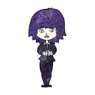 cartoon vampire woman N14