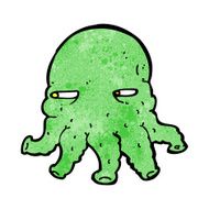 Cartoon Alien Face N27